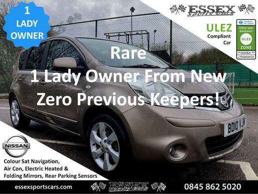 2010/10 Nissan Note 1.6 16V Tekna Hatchback 5 Door Petrol Automatic **1 Doctor Owner From New, 44k Low Miles, Full Service History**