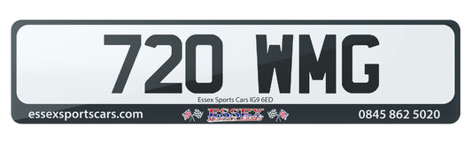 720 WMG - Cherished Private Number Plate For Sale, A Dateless 3x3 Plate At Tremendous Value