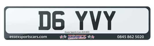 D6 YVY - Cherished Private Number Plate For Sale, Great Prefix Plate For David. Davy This One Is For You!