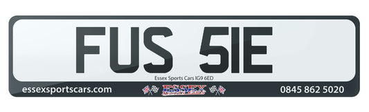 FUS 51E - Cherished Private Number Plate For Sale, Calling Mr Fusspot! Are You A Fussy Person? Great Reg To Buy