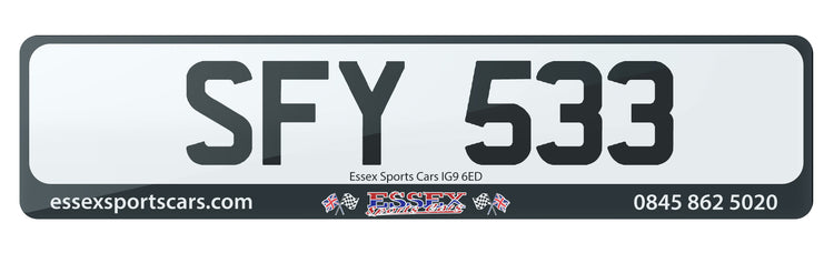 SFY 533 - Cherished Private Number Plate For Sale, Sophie See Cherished Plate, Excellent 3x3, Early Release Marque