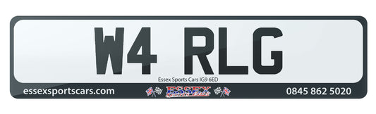 W4 RLG - Cherished Private Number Plate For Sale, Great Name Registration Prefix Plate for WARL G