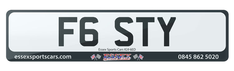 F6 STY - Cherished Private Number Plate For Sale, Street Boy Fast Car Racer? AMG, M Power, Nismo, Turbo Crew Pay Attention To This One