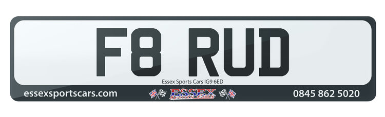 F8 RUD - Cherished Private Number Plate For Sale, Farud or Farood Prefix Plate - Great Plate, Great Value, Available Now!
