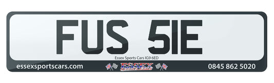FUS 51E - Cherished Private Number Plate For Sale, Calling Mr Fusspot!  Are You A Fussy Person? Great Reg To Buy