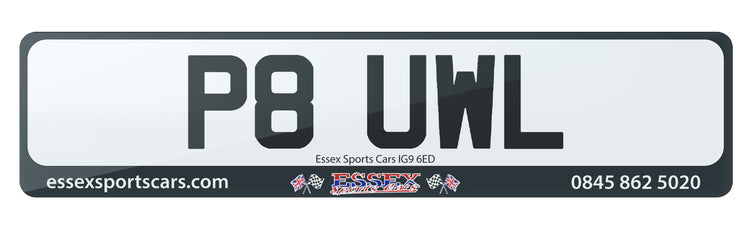 P8 UWL - Cherished Private Number Plate For Sale, Great Prefix Name Registration For Paul - Short Name Registration